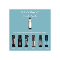 SodaStream Fuse Carbonated Drinks Bottle 1 Litre Sparkling Water Makers Large Soda Water Plastic Bottle