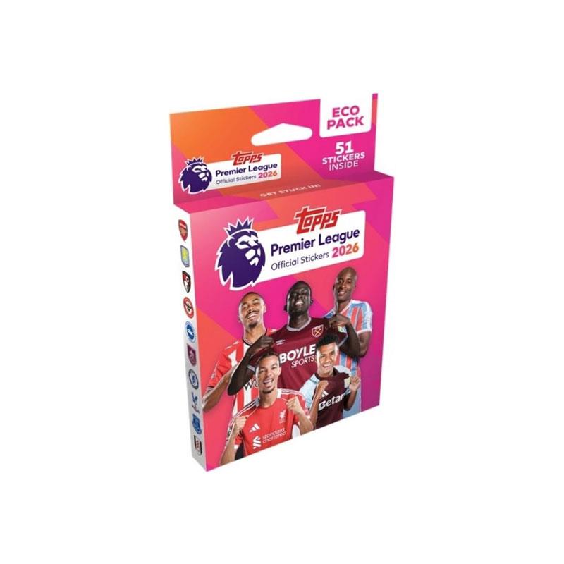 Topps Premier League 2026 Sticker Collection Eco Pack 51 Stickers Inside Main image