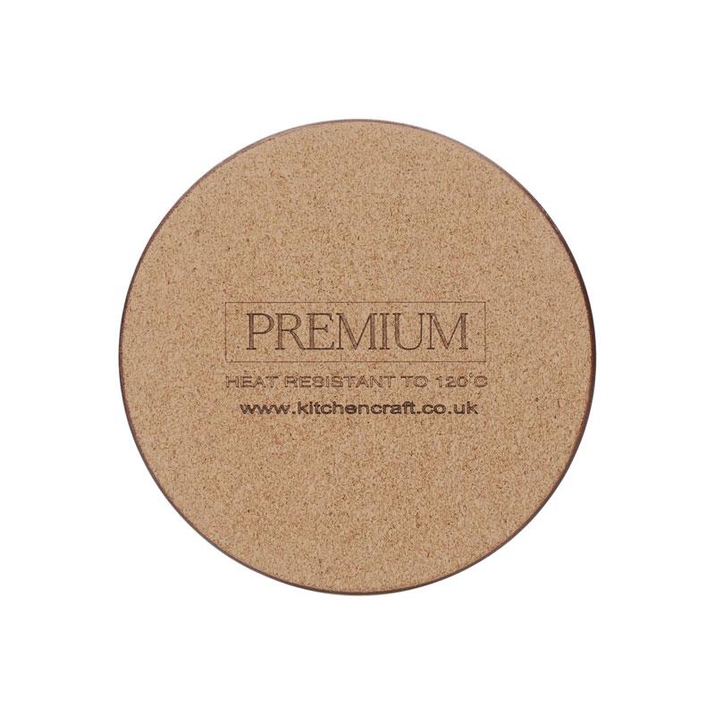 Creative Tops Duck Egg Floral Bird Cork-Back Round Premium Coasters Set of 4 Multicolour