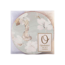 Creative Tops Duck Egg Floral Bird Cork-Back Round Premium Coasters Set of 4 Multicolour