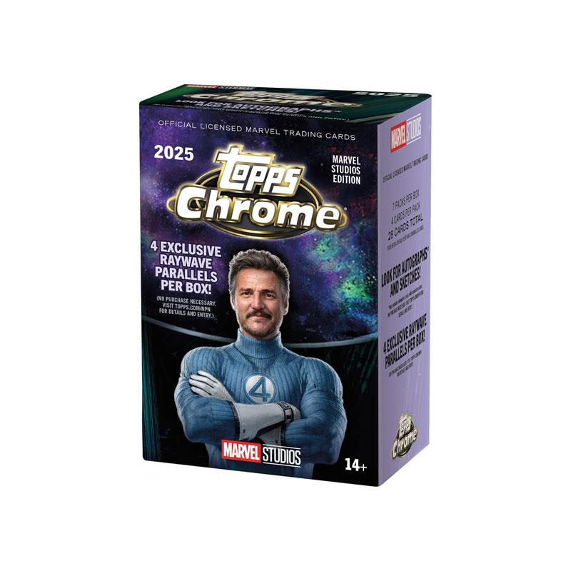 Topps Marvel Studios Chrome 2025 Value Box Official Licensed Marvel Trading Cards Game