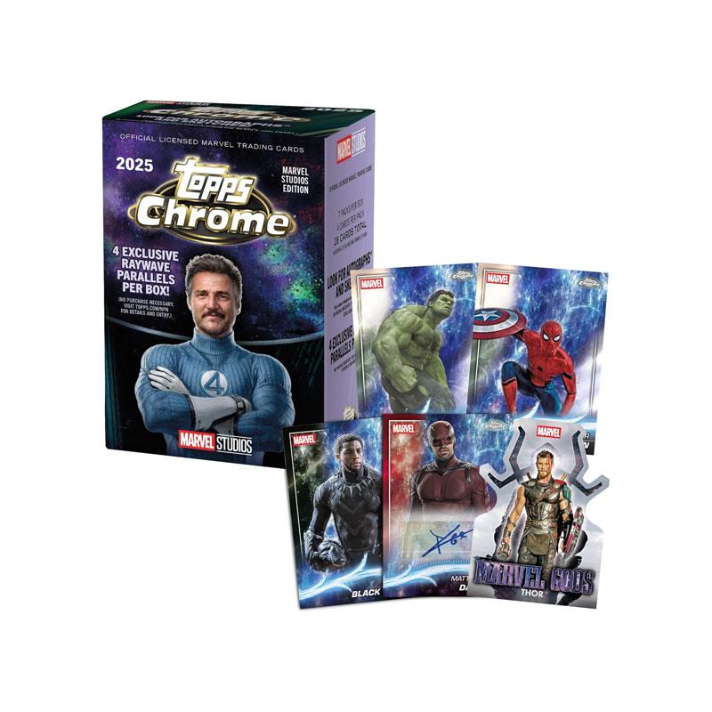 Topps Marvel Studios Chrome 2025 Value Box Official Licensed Marvel Trading Cards Game Secondary image