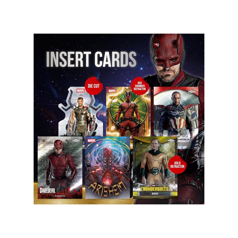 Topps Marvel Studios Chrome 2025 Value Box Official Licensed Marvel Trading Cards Game
