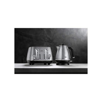 Delonghi Distinta X 4 Slice Toaster Dual Browning Control Reheat/Defrost/Bagel Function Brushed Stainless Steel 1800W Silver