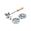 KitchenCraft Home Made Metal Swedish Rosette Iron Set Silver