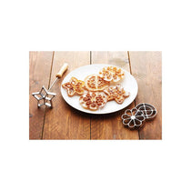 KitchenCraft Home Made Metal Swedish Rosette Iron Set Silver