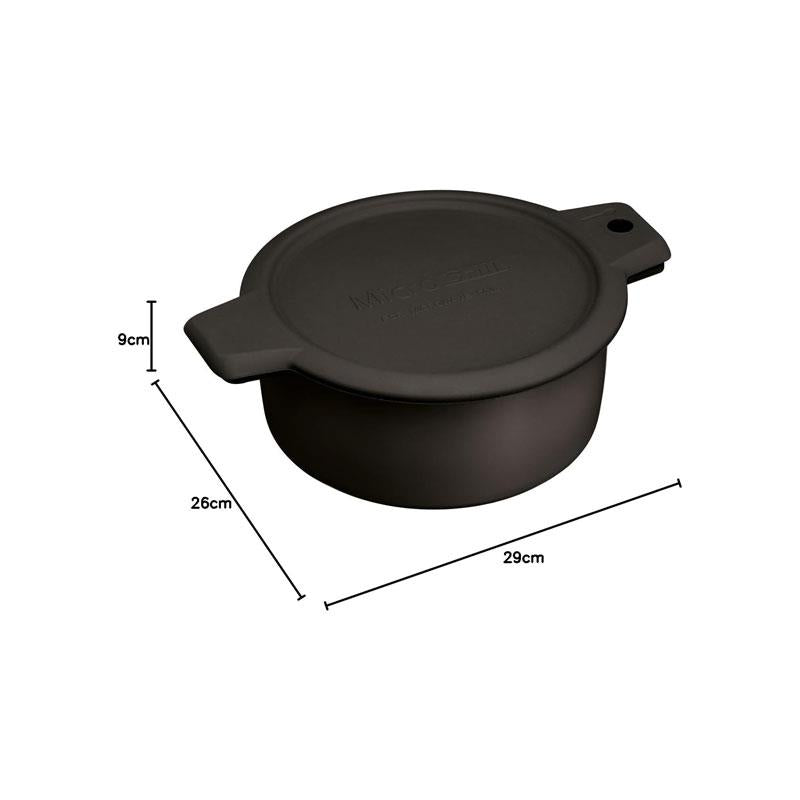KitchenCraft Microwave Grill Pan And Browning Dish Aluminium 1.5 Litres Black Secondary image