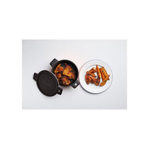 KitchenCraft Microwave Grill Pan And Browning Dish Aluminium 1.5 Litres Black