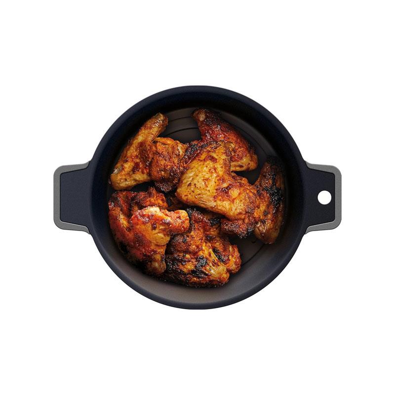 KitchenCraft Microwave Grill Pan And Browning Dish Aluminium 1.5 Litres Black