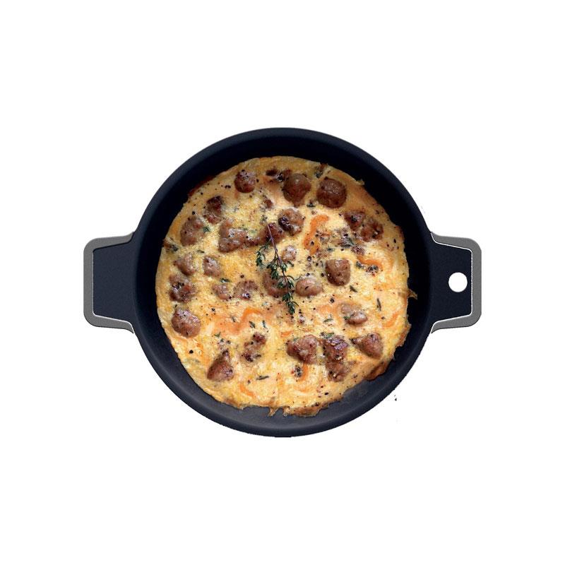 KitchenCraft Microwave Grill Pan And Browning Dish Aluminium 1.5 Litres Black
