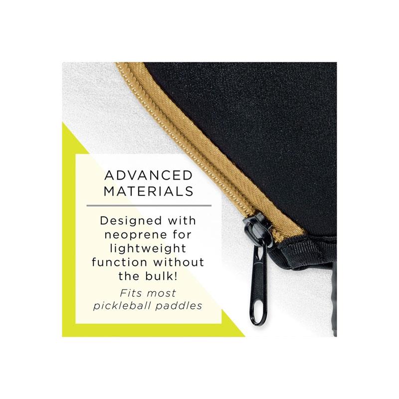 Franklin Single Pickleball Paddle Cover Black/Gold