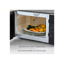 Tower Digital Microwave 11 Power Levels 6 Auto Cook Pre-Sets LED Display Express Cooking Mode 800W 20 Litres Black