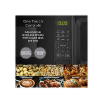 Tower Digital Microwave 11 Power Levels 6 Auto Cook Pre-Sets LED Display Express Cooking Mode 800W 20 Litres Black