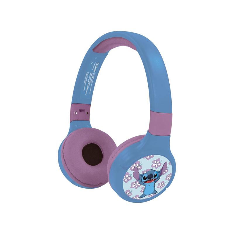Lexibook Disney Stitch Bluetooth & Wired Foldable Headphones - Multicolour