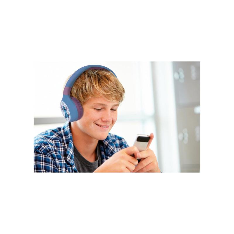 Lexibook Disney Stitch Bluetooth & Wired Foldable Headphones - Multicolour