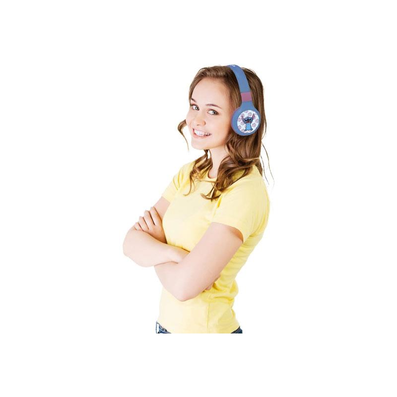 Lexibook Disney Stitch Bluetooth & Wired Foldable Headphones - Multicolour