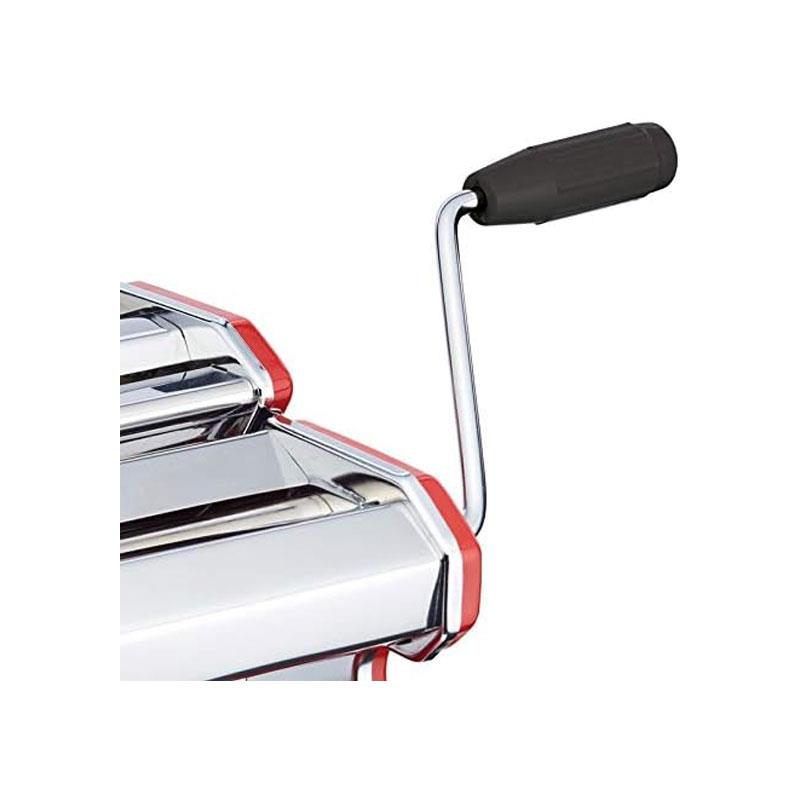 KitchenCraft World of Flavours Pasta Maker Machine Stainless Steel Red