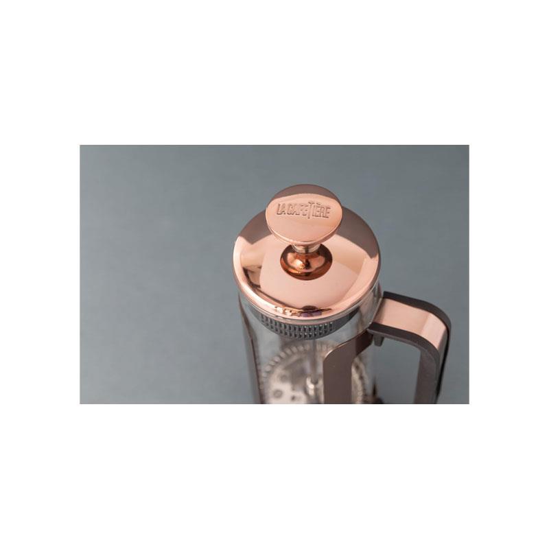 La Cafetiere Roma French Press 3 Cup Glass Stainless Steel 350ml Copper