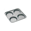 MasterClass 4 Hole Yorkshire Pudding Pan 24cm Baking Tray PFOA Non Stick Carbon Steel Grey