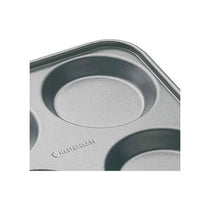 MasterClass 4 Hole Yorkshire Pudding Pan 24cm Baking Tray PFOA Non Stick Carbon Steel Grey
