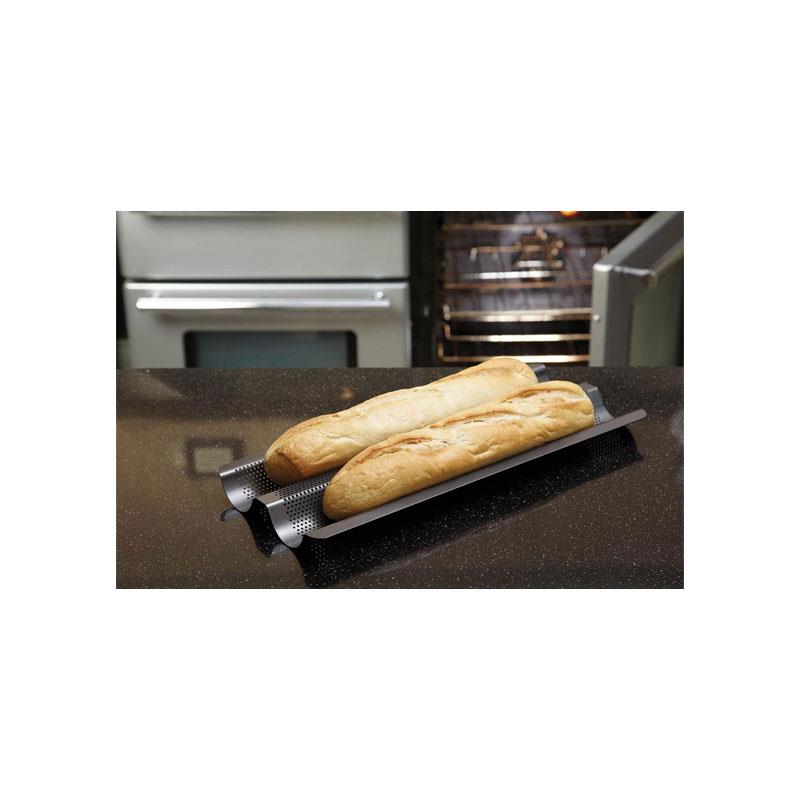 MasterClass Crusty Bake Non-Stick Baguette Baking Tray Robust 1 mm Carbon Steel Grey Secondary image