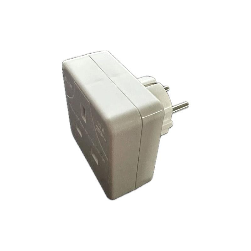 Value Range Travel Adaptor UK To Europe UK 3 Pin To Continental 2 Pin Adaptor White Secondary image