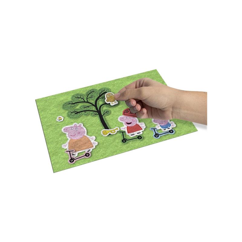 John Adams Peppa Pig Fuzzy-Felt Drawer Set Mix And Match Felt Pieces To Create Your Very Own Peppa Pig Pictures ! Multicolour Secondary image