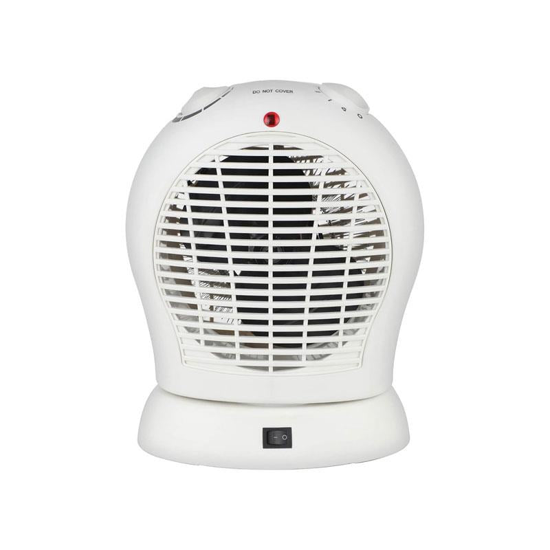 Igenix Oscillating Fan Heater 2000W 2 Heat Settings Tip-Over Safety Protection Overheat Protection White Main image