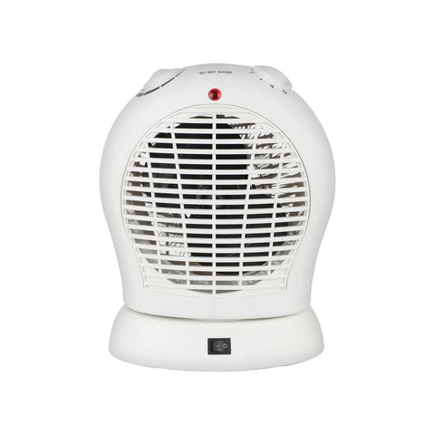 Igenix Oscillating Fan Heater 2000W 2 Heat Settings Tip-Over Safety Protection Overheat Protection White