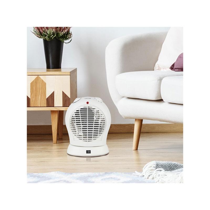 Igenix Oscillating Fan Heater 2000W 2 Heat Settings Tip-Over Safety Protection Overheat Protection White
