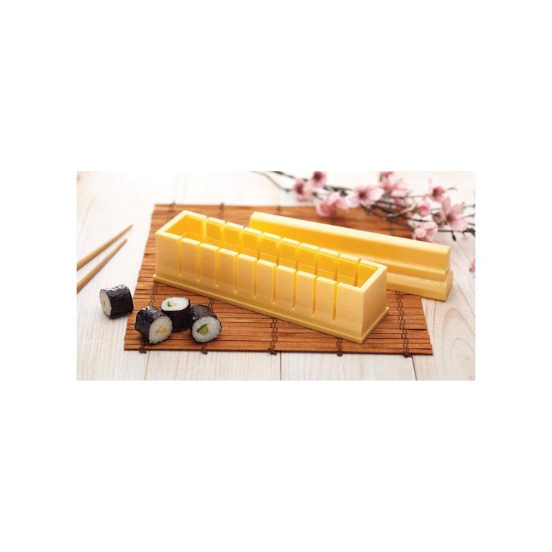 KitchenCraft World of Flavours Oriental Sushi Maker Yellow
