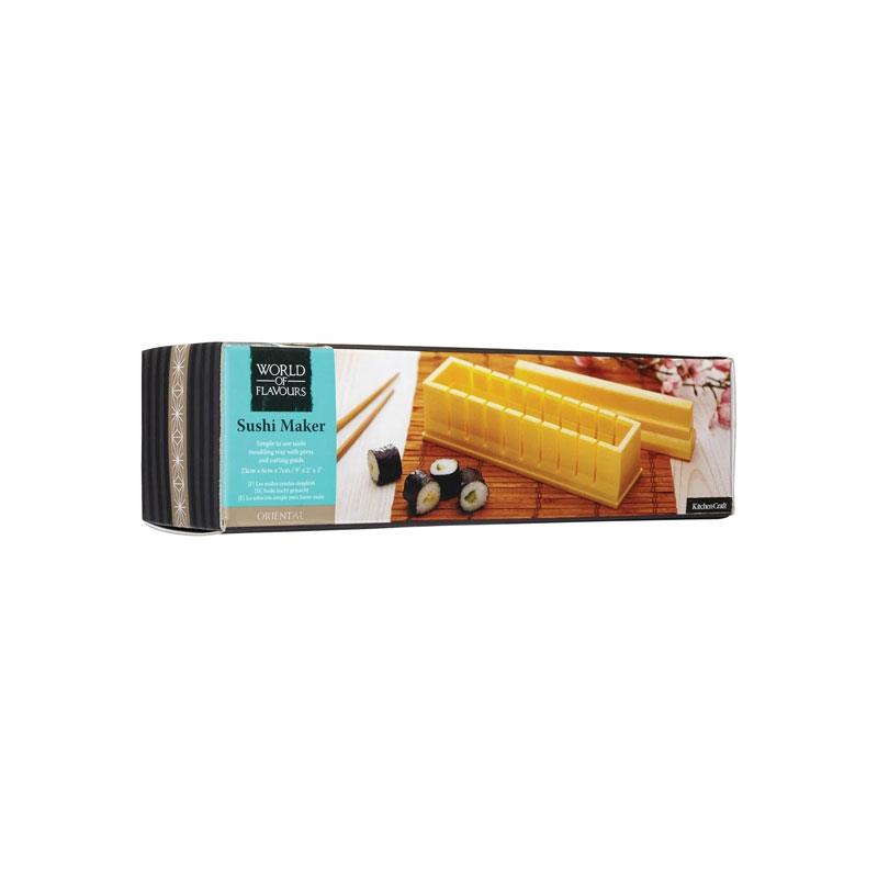 KitchenCraft World of Flavours Oriental Sushi Maker Yellow