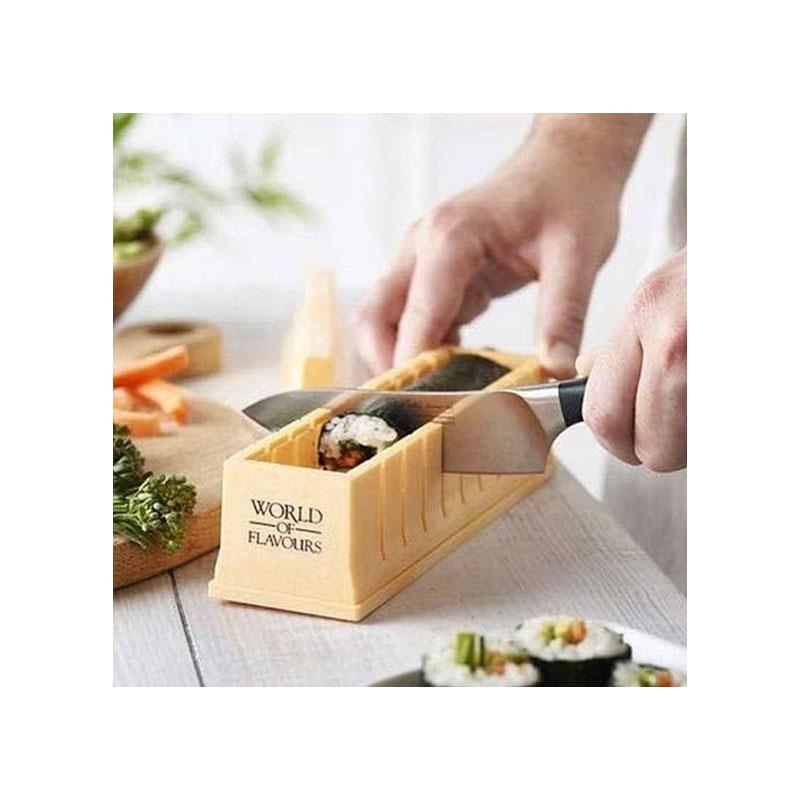 KitchenCraft World of Flavours Oriental Sushi Maker Yellow