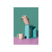 La Cafetiere Arezzo 8 Cup Cafetiere French Press Coffee Maker Large 1 Litre Latte Cream
