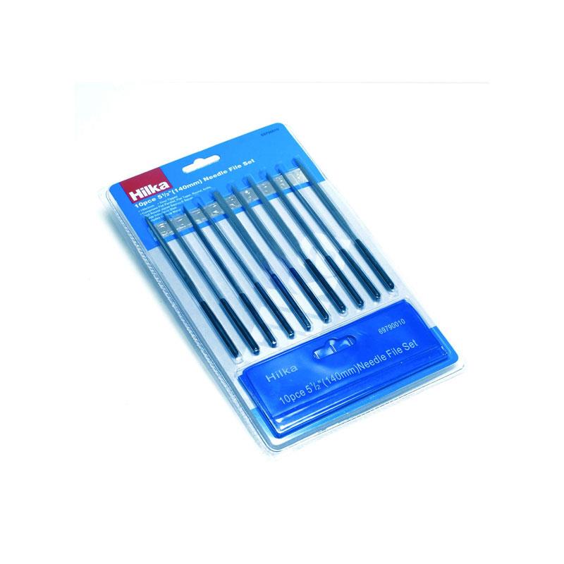 Hilka Tools Needle File Set Soft Grip 10 Pieces