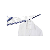 Leifheit Pegasus 200 Solid Comfort Standing Clothes Airer 20m Clothes Horse With Hangers And Peg Bag White