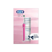 Oral-B Pro 1 680 Rechargeable Electric Toothbrush Design Edition Pink With White Case