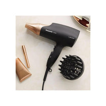 Panasonic Nanoe Portable Hair Dryer 2000W With Diffuser Quick Dry And Styling Nozzle Visibly Improved Shine Rose Gold