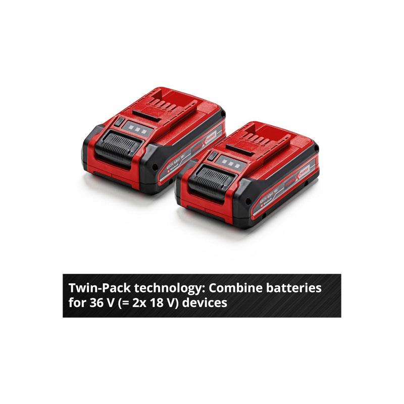 Einhell Power X-Change Plus 18V 4.0Ah Lithium-Ion Battery Twinpack