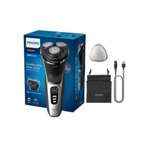 Philips Shaver 3000 Series Wet & Dry Electric Cordless Shaver Pop-up Beard Trimmer SkinProtect Technology Travel Pouch Space Grey