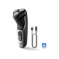Philips Shaver 3000 Series Wet & Dry Electric Cordless Shaver Pop-up Beard Trimmer SkinProtect Technology Travel Pouch Space Grey