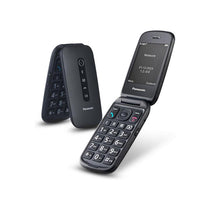 Panasonic 4G Clamshell Mobile Phone With Camera And Bluetooth Black