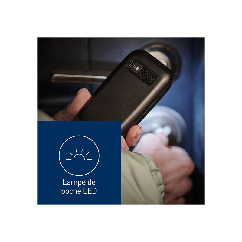 Panasonic 4G Clamshell Mobile Phone With Camera And Bluetooth Black