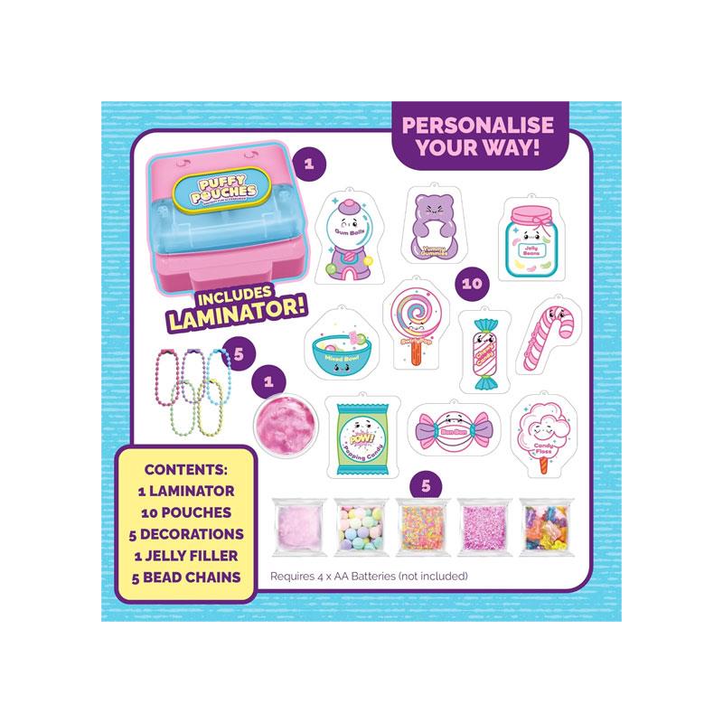 John Adams Puffy Pouches Candy Store Set Squishy Maker Make Your Own Squishy Fun Accessories & Bag Charms Birthday & Christmas Gift Multicolour