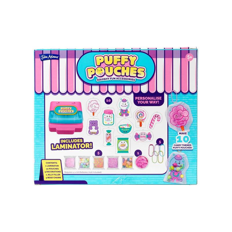 John Adams Puffy Pouches Candy Store Set Squishy Maker Make Your Own Squishy Fun Accessories & Bag Charms Birthday & Christmas Gift Multicolour