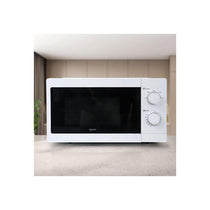 Igenix Manual Solo Microwave 5 Power Levels Defrost Setting 35 Minute Timer Push Button Door 800W 20 Litres White