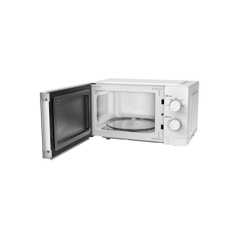 Igenix Manual Solo Microwave 5 Power Levels Defrost Setting 35 Minute Timer Push Button Door 800W 20 Litres White