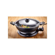 Judge Electricals Non-Stick Electric Wok 32cm/3.7 Litres Stay Cool Handles Detachable Power Cord 1500W Black