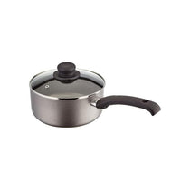 Judge Everyday Non-Stick Saucepan 20cm/2.4 Litres Vented Glass Lid Stay Cool Handle Aluminium Grey