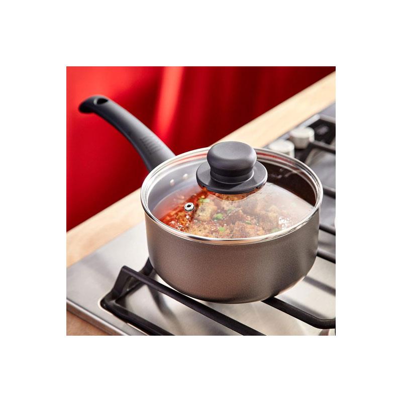 Judge Everyday Non-Stick Saucepan 20cm/2.4 Litres Vented Glass Lid Stay Cool Handle Aluminium Grey Secondary image